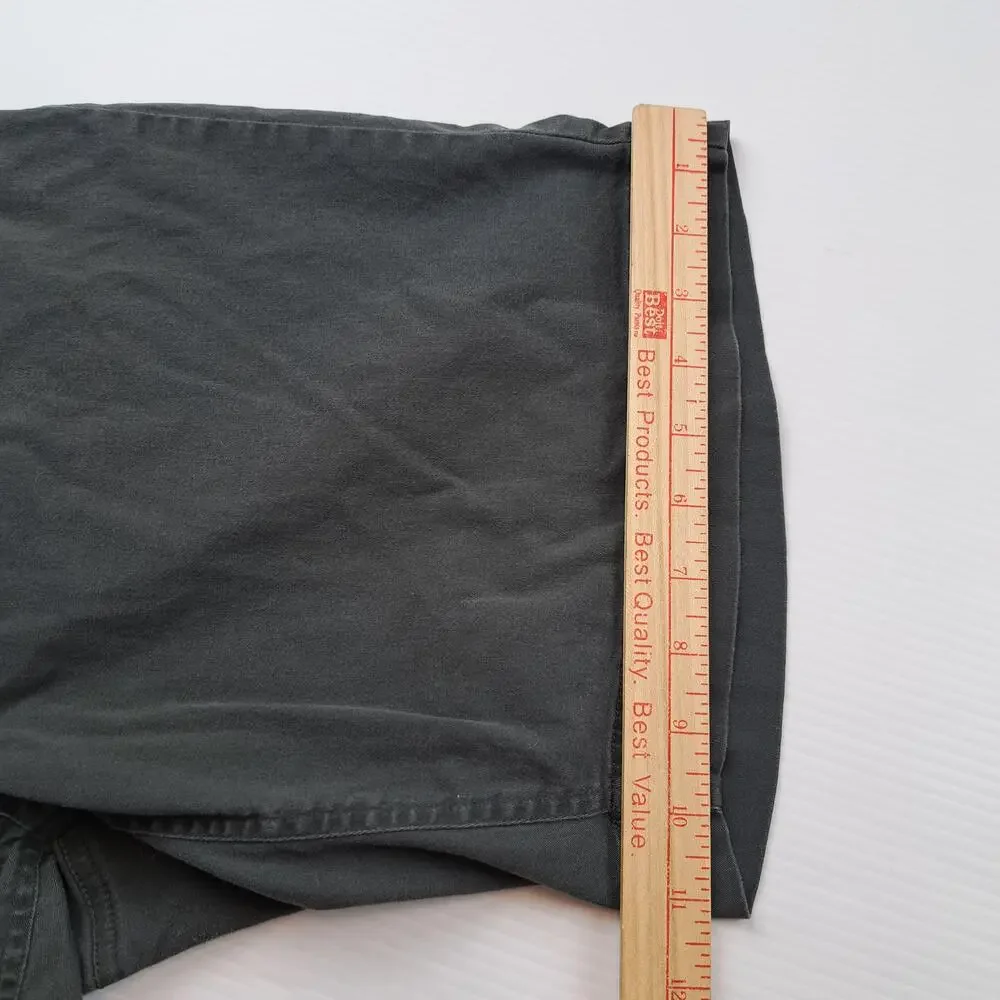 Crazy Shirts Shorts Womens 14 Gray Chino Twill Stretch 9